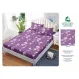 Set Husă de Pat cu Elastic și 2 Fețe de Pernă, Finet, 160x200 cm, Model Floral Violet (H-125)