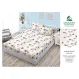 Set Husă de Pat cu Elastic și 2 Fețe de Pernă, Finet, 160x200 cm, Model Floral Violet (H-152)