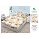 Set Husă de Pat cu Elastic și 2 Fețe de Pernă, Finet, 160x200 cm, Model Floral Elegant (H-131)