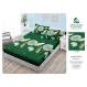 Set Husă de Pat cu Elastic și 2 Fețe de Pernă, Finet, 160x200 cm, Model Păpădii (H-163)