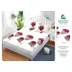Husă cu Elastic din Finet, Brand Super Design Pucioasa, Model Trandafiri, 160x200 cm