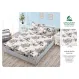Husă cu Elastic din Finet, Brand Super Design Pucioasa, Model Flori, 160x200 cm
