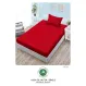 Set Husă de Pat cu Elastic și 1 Față de Pernă, Finet, 140x200 cm, Model Uni Roșu (UE-8)