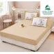 Set Husă de Pat cu Elastic Bej și 2 Fețe de Pernă, Finet, 160x200 cm
