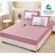 Set Husă de Pat cu Elastic Roz și 2 Fețe de Pernă, Finet, 160x200 cm