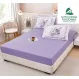Set Husă de Pat cu Elastic Mov și 2 Fețe de Pernă, Finet, 160x200 cm