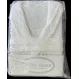 Halat de baie elegant din bumbac, model Altin Home, alb, mărimea M