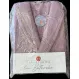 Halat de baie elegant din bumbac, model Elmali Home, mov, mărimea XL