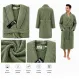 Set Complet Baie: 1 Halat Velur Mărime L/XL și 2 Prosoape, Verde