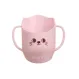 Căniță pentru bebeluși cu mânere și margine decupată, 150 ml, roz, 6 luni+