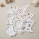 Set 10 Căciulițe Copii Bumbac Imprimat 10 Bucăți pe Serie