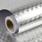 Autocolant bucătărie autoadeziv PVC Cub 3D argintiu rezistent la temperaturi ridicate 60 x 300 cm