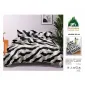 Lenjerie de Pat Dublu din Finet cu Cearceaf cu Elastic, Model Elegant Animal Print Pucioasa, 4 Piese
