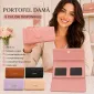 Portofel Damă Mare cu 8 Compartimente Carduri - 20 × 10 cm