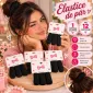 Elastice de Păr Negre Texturate - Set 12 Cartonașe (36 Bucăți)